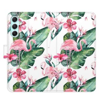 Flipové pouzdro iSaprio - Flamingos Pattern - Samsung Galaxy A34 5G