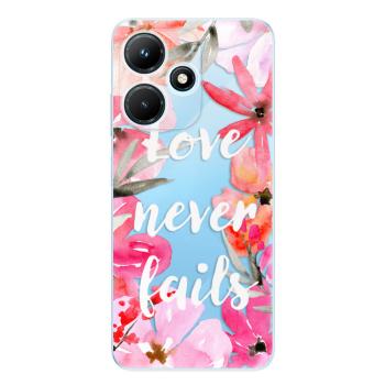 Odolné silikonové pouzdro iSaprio - Love Never Fails - Infinix Hot 30i