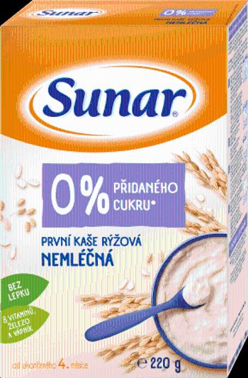 Sunar První kaše rýžová nemléčná 220 g