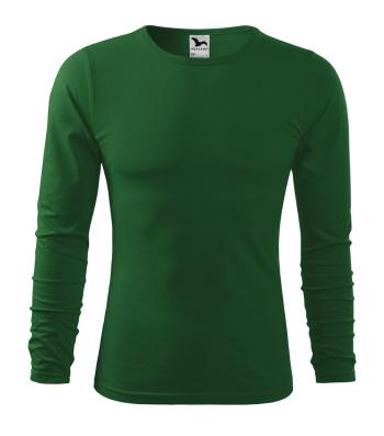 MALFINI Pánské tričko s dlouhým rukávem Fit-T Long Sleeve - Lahvově zelená | XL