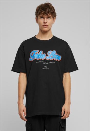 Mr. Tee F*ke L*ve Heavy Oversize Tee black - XS