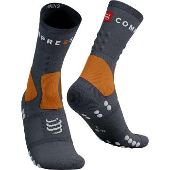 Compressport HIKING SOCKS Turistické ponožky, šedá, velikost