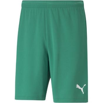 Puma TEAMRISE SHORT Pánské kraťasy, zelená, velikost XL