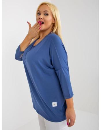 Dámská halenka z viskózy plus size XILA modrá