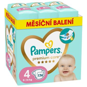 Pampers Premium Care plenky vel. 4 (174 ks plenek) 9-14 kg Měsíční balení