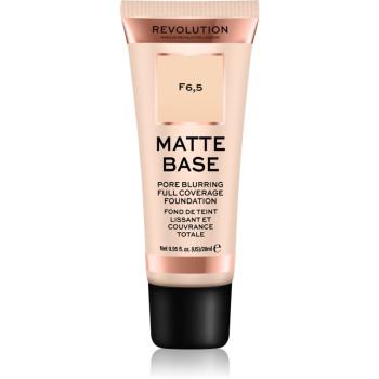 Makeup Revolution Matte Base krycí make-up odstín F6,5 28 ml