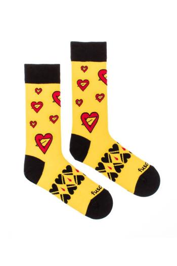 Žluté ponožky Seman srdce