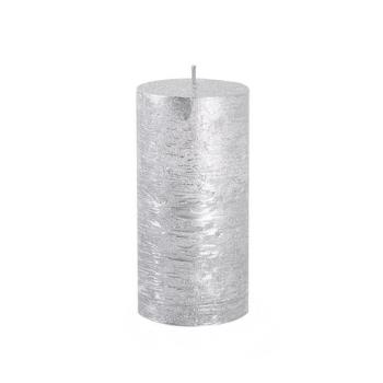 Provence Rustikální svíčka 12cm stříbrná