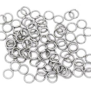 Šperky4U komponenty - ocelový kroužek 0,5x4 mm - OK1024