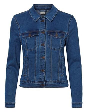 Vero Moda Dámská džínová bunda VMHOT SOYA Regular Fit 10193085 Medium Blue Denim M