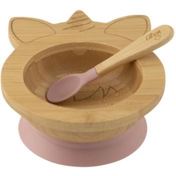 Citron Bamboo Bowl miska s přísavkou Unicorn 250 ml