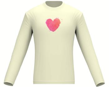 Pánské tričko dlouhý rukáv watercolor heart