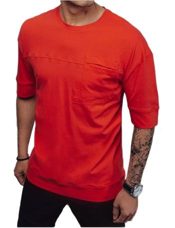 červené pánské tričko s náprsní kapsou vel. M