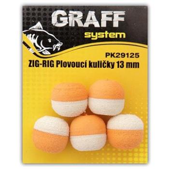 Graff Zig-Rig Plovoucí kulička 13mm Bílo-oranžová 5ks (8594185856832)