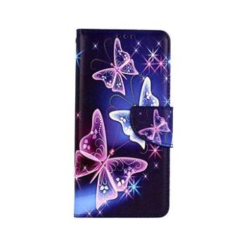 TopQ Xiaomi Mi 11 knížkové Modré s motýlky 58326 (Sun-58326)