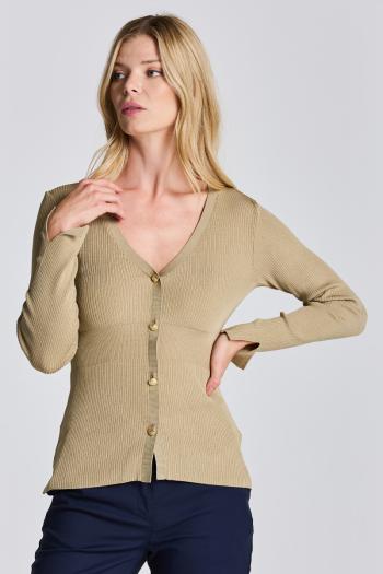 SVETR GANT D2. RIB CARDIGAN TOP žlutá M