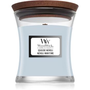 Woodwick Seaside Neroli vonná svíčka s dřevěným knotem 85 g