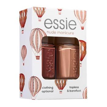 Essie Nude Manicure dárková kazeta lak na nehty 13,5 ml + lak na nehty 13,5 ml Topless & Barefoot pro ženy Clothing Optional