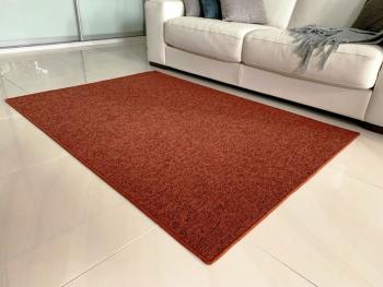 Vopi koberce Kusový koberec Modena terra čtverec - 120x120 cm Oranžová