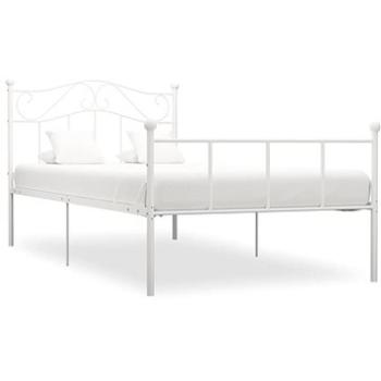 Rám postele bílý kov 100x200 cm (284517)