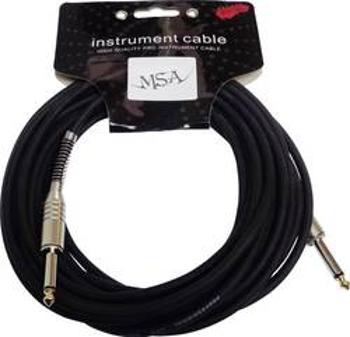 Kabel MSA Musikinstrumente KAB5, [1x jack zástrčka 6,3 mm - 1x jack zástrčka 6,3 mm], 6.00 m, černá