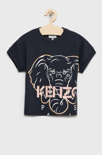 Dětské tričko Kenzo Kids černá barva