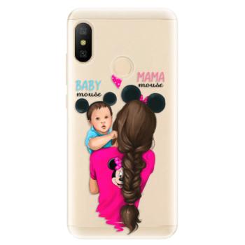 Odolné silikonové pouzdro iSaprio - Mama Mouse Brunette and Boy - Xiaomi Mi A2 Lite