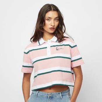 WMNS T-shirt Karl Kani Small Signature Stripe Polo Short Tee rose - XS