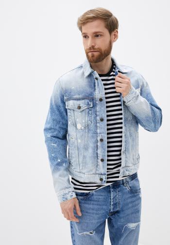 Pepe Jeans pánská džínová modrá bunda Pinner - XL (0)