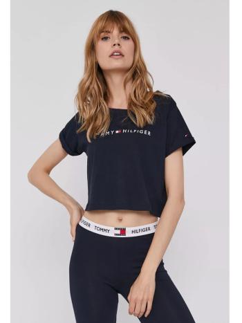 Tommy Hilfiger dámské tmavě modré triko CROPPED - XS (DW5)