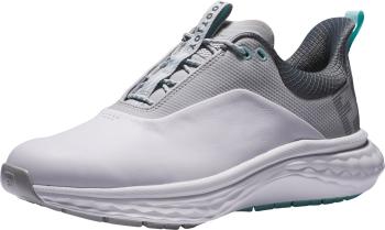 Footjoy Quantum White/White/Grey 45 Pánské golfové boty