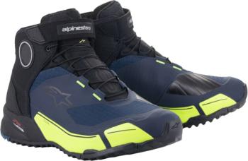 Alpinestars CR-X Drystar Riding Shoes Black/Dark Blue/Yellow Fluo 44 Boty