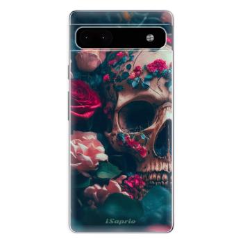 Odolné silikonové pouzdro iSaprio - Skull in Roses - Google Pixel 6a 5G