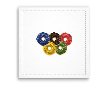 Fotoobraz 40x40 cm Donut olympics