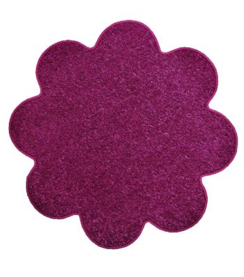 Vopi koberce Květinový koberec Eton fialový - 120x120 kytka cm Fialová