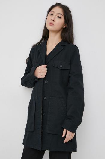 Džínová bunda Brixton dámská, černá barva, přechodná