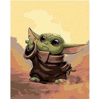 Diamondi - Diamantové malování - BABY YODA, 40x50 cm, Vypnuté plátno na rám (606069B)