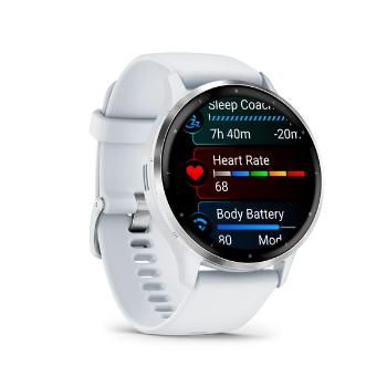 Garmin Venu® 3 Silver/White/ Silicone band  010-02784-00