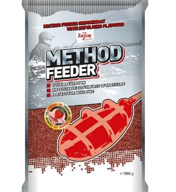 Carp zoom krmítková směs method feeder groundbaits 1 kg - jahoda ryba