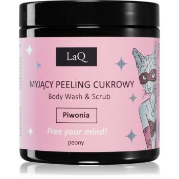 LaQ Kitten Peony čisticí peeling na tělo 220 g