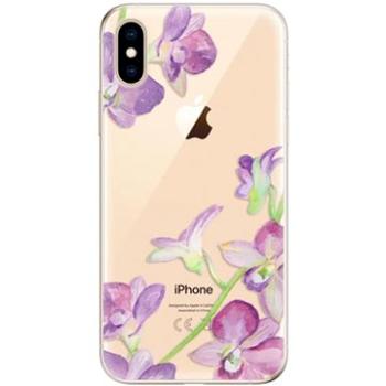 iSaprio Purple Orchid pro iPhone XS (puror-TPU2_iXS)