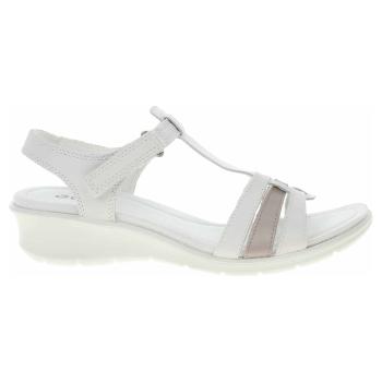 Dámské sandály Ecco Finola Sandal 27041360017 white/metallic grey rose