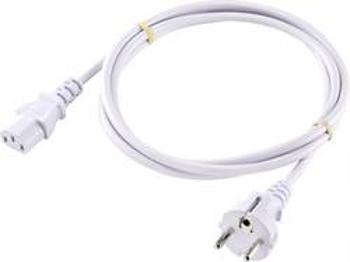 Síťový kabel s IEC zásuvkou Basetech XR-1638069, 2.00 m, bílá