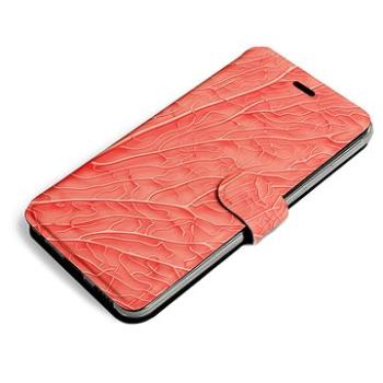 Mobiwear Flip pouzdro pro Apple iPhone 13 Mini - MK06S Oranžový vzor listu (5903516901036)
