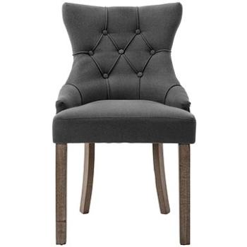 Jídelní židle 4 ks šedé textil (3058302)