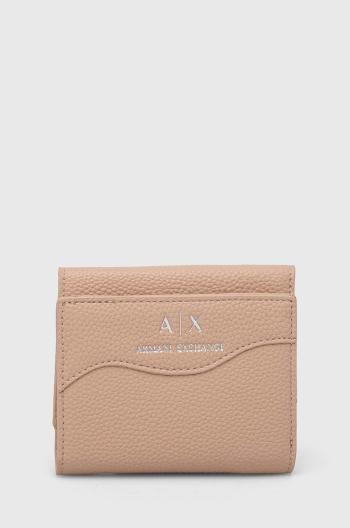 Peněženka Armani Exchange béžová barva, 948530 CC783