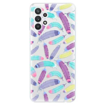 Odolné silikonové pouzdro iSaprio - Feather Pattern 01 - Samsung Galaxy A32 5G