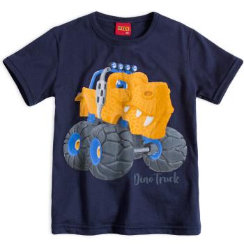 Chlapecké tričko KYLY DINO TRUCK modré Velikost: 128
