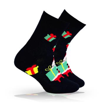 Ponožky s vánočním motivem WOLA BAREVNÉ DÁRKY modré Velikost: 30-32
