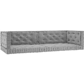 Podušky na nábytek z palet 6 ks šedé bavlna (3068601)